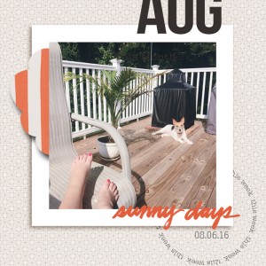 August Sunny Days | 6x8 Digital Layout