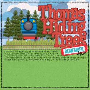 Thomas Hiding Trees- Journaling Challenge