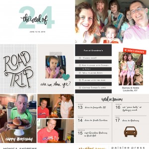 Project Life 2016 Week 24 - left