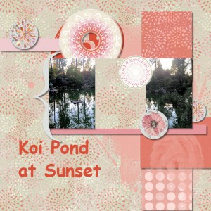 Koi Pond Sunset