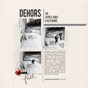 Dehors un après-midi d'automne
