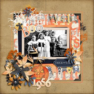 1956 The Towey Kids At Their Spookiest