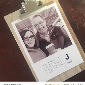 2017 Calendar (on clipboard)