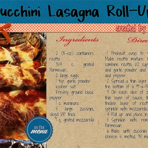 November 2016 Inspiration Challenge - Zucchini Roll Ups