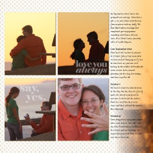 Engagement story (L)