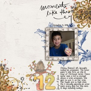 Moments Like This 12Days of Xmas - 12 Days of Art Journaling DAY 1