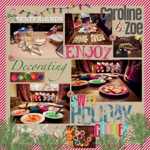 Dec Slow Scrap: Best Friends Enjoy Decorating Holiday Goodies