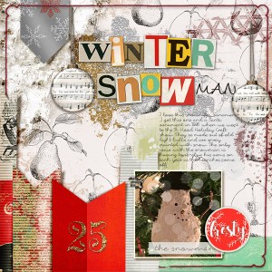 Winter Snowman Ornament