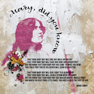 Day 8 - 12 Days Of Art Journaling ~ Mary Did You Know