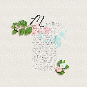 Day 1 | M is for Mama