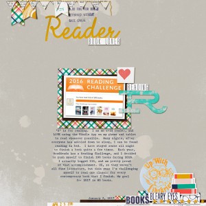 "R" is for Reader  MOC5 Challenge #1