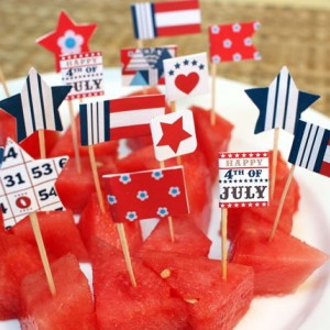 July 4th Flags