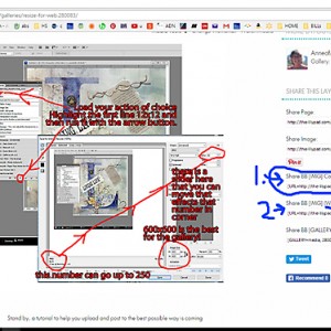 what do I click to get my page in the forum?