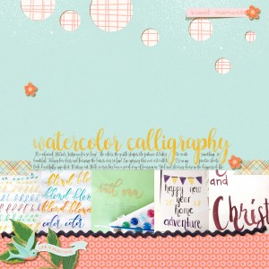 Watercolor calligraphy (MOC 6)