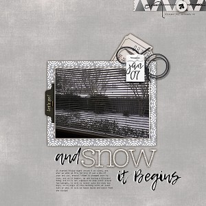 and SNOW it Begins (MOC Day 7 Blind Scrap)