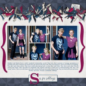 MOC5 : Day 1 : S is for siblings