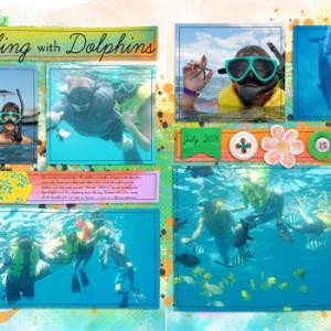 Snorkling with dolphins