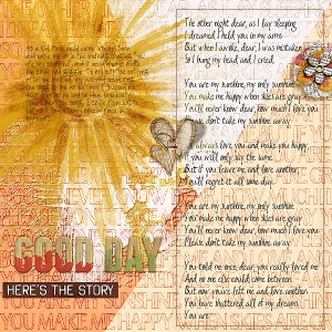 You are my Sunshine (MOC5 Day 21 Song inspiration)