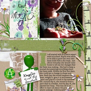Moc5, Day 10, Drop Cap: Kaylie and the Beanstalk
