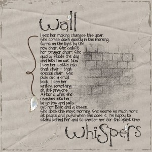 Wall Whispers - MOC5 - Day 23