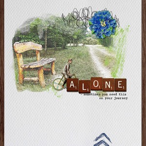 Alone - Photo Treatment/Technique: Artistic sketch (Photography challenge)