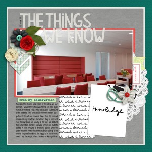 The Things We Know - MOC5 Day 23