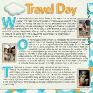 Travel Day (MOC - Storytelling with Drop Caps)