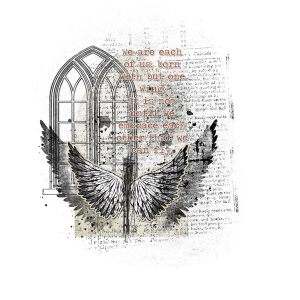 With but one wing