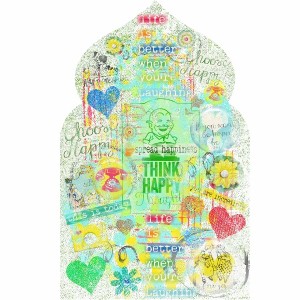 MOC5-Day#30-Art Journaling Style Challenge-Happy Thoughts