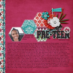 Confessions of a Pre-teen - Feb Journal Challenge