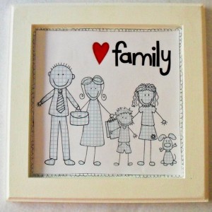 love family- framed