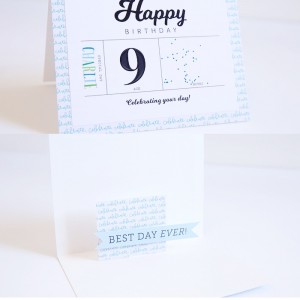 9th Birthday Card
