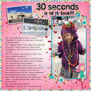 KENDYL IN HERBERGER'S - VALENTINE'S DAY 2017 - JOURNALING CHALLENGE