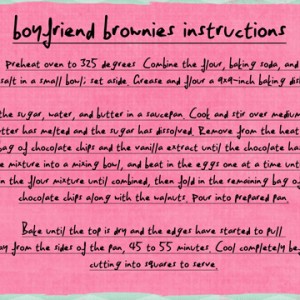 make him your Boyfriend brownies directions