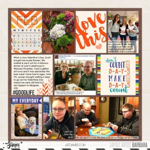 2017 Project Life Week 7 Left Side