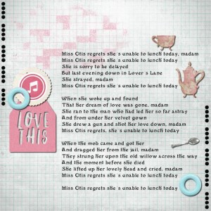 Miss Otis lyrics