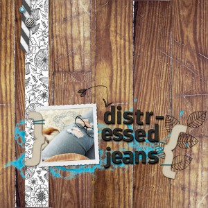 distressed jeans