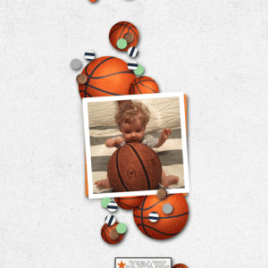 April Template Basketball Star