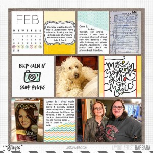 2017 Project Life Week 8 (Left Side)