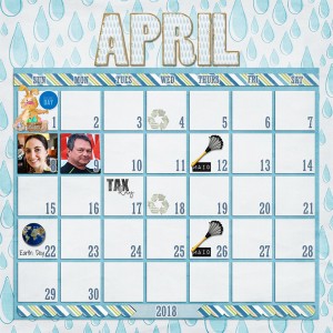 April 2018 Calendar