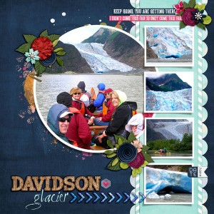 Canoeing to Davidson Glacier