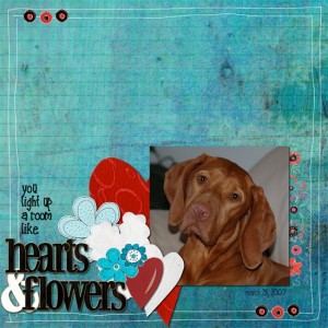 hearts and flowers