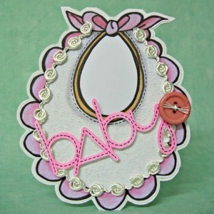 Baby Girl (Hybrid Shape Card)
