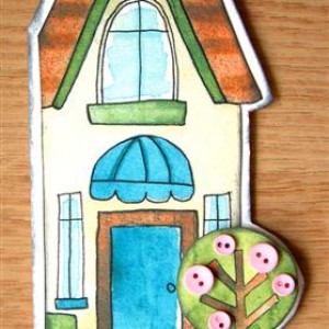 Hybrid House Card
