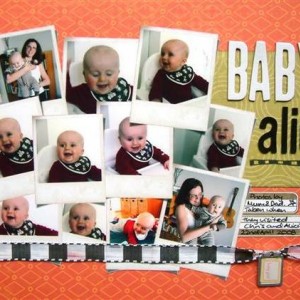 Baby Alicia (Paper Layout/Scrapping)