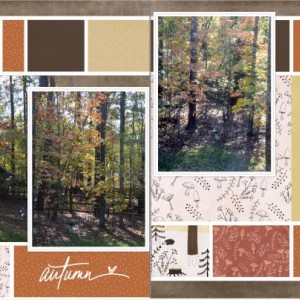 Autumn double page