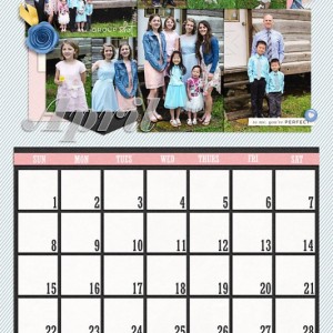 April Calendar for 2018