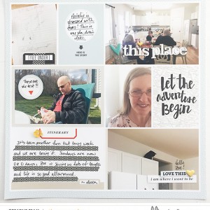 Sahlin Studio CT Theresa Moxley | 2017 Project Life Week 11 ft. You Are Here Left Side