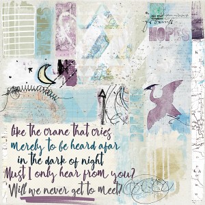 Like the crane - Monthly Muse May week 1