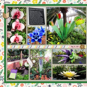 Art Glass Exhibit at Phipps Conservatory, left side